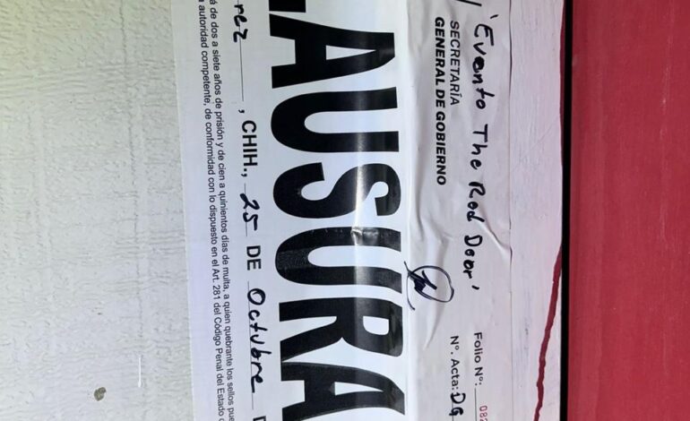  Clausuran 17 establecimientos durante la última semana