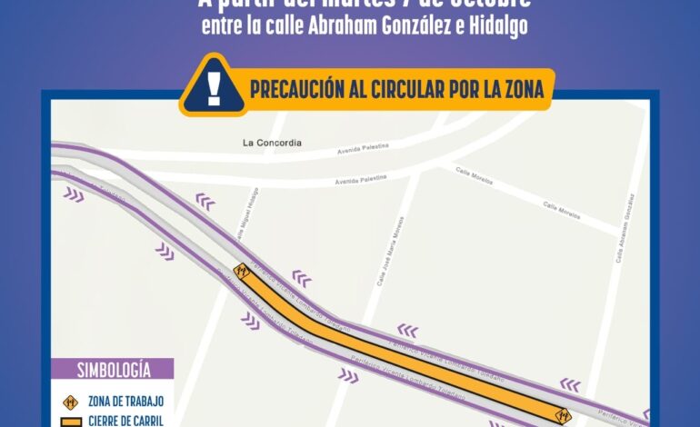  Cerrarán carriles centrales del Periférico Lombardo Toledano por reparaciones de la JMAS