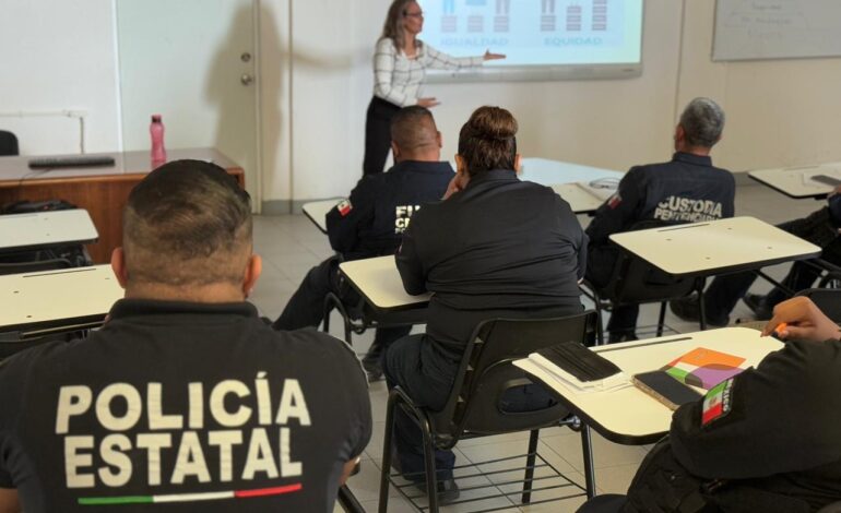  Policías de la SSPE fortalecen su capacitación en Derechos Humanos y Perspectiva de Género