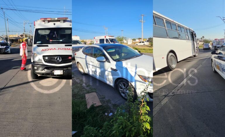  Embisten a mujer en pase peatonal en avenida al norte de la ciudad