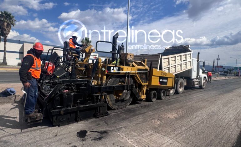 Inicia el CUM programa de recarpeteo y concreto hidráulico en bulevar Fuentes Mares