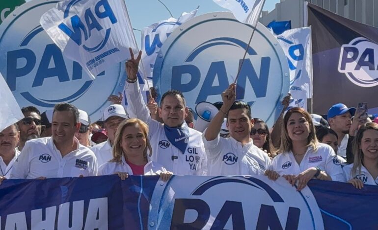  Marchan panistas bajo el lema “Juntos y fuertes. ¡Chihuahua no se rinde!”