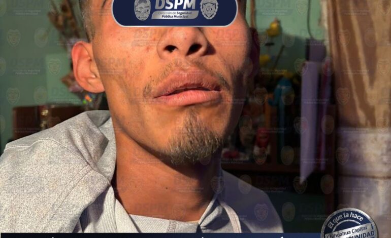  Detiene DSPM a sujeto que baleó a pareja en la colonia Valle Ejidal