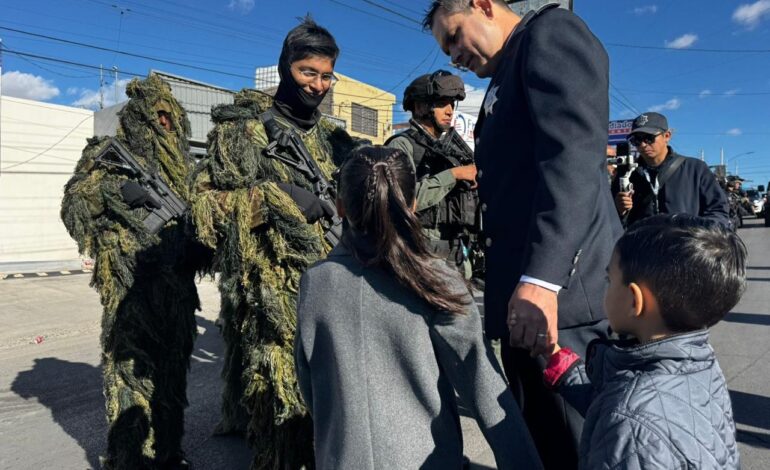  Participa SSPE en el Desfile Cívico por el Aniversario de la Revolución Mexicana