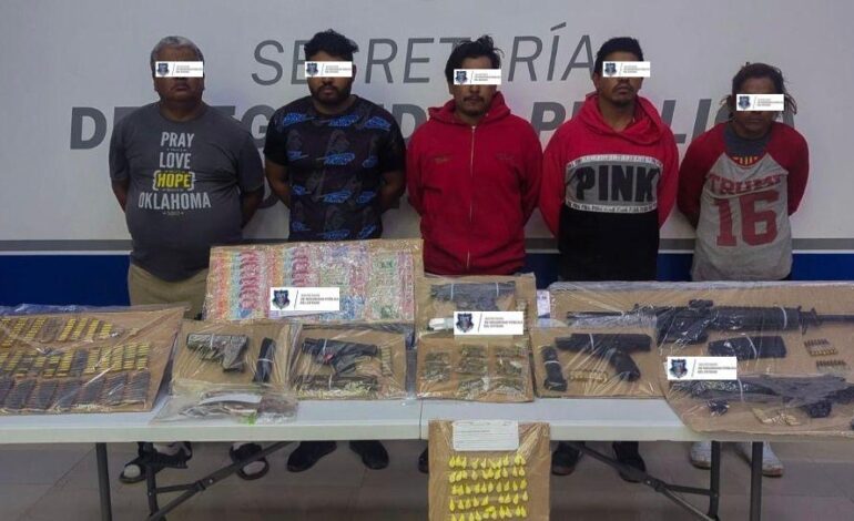  Detiene SSPE a cinco sujetos armados tras denuncia en la colonia Salvarcar