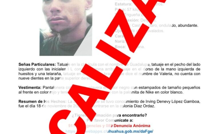  Localiza Fiscalía a 3 hombres con reporte de ausencia en ciudad Chihuahua