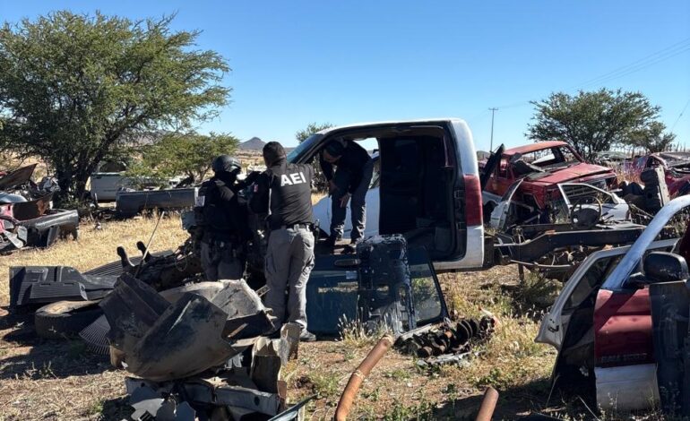  Realiza Operativo Conjunto inspección a yonkes en Parral