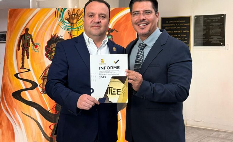  Recibe Guillermo Ramírez el informe del Proceso Electoral Extraordinario 2025