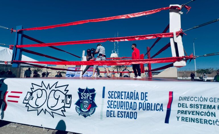  Realiza SSPE torneo “Guantes con Valor” en el CERESO No. 1