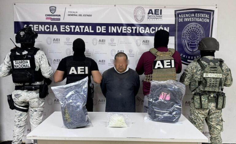  Detiene célula mixta a presunto narcomenudista en la colonia Tierra Nueva II