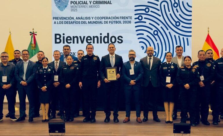  Participa titular de SSPE en 1º Congreso Internacional de Inteligencia Policial y Criminal en Monterrey