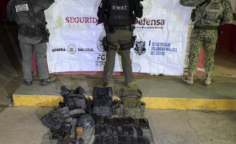  Operativo en Guachochi: 4 detenidos y 9 vehículos asegurados