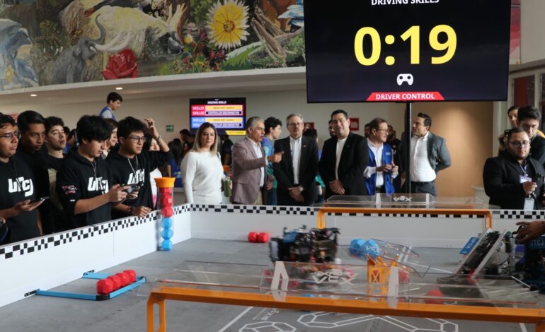  Inauguran el Campeonato Estatal de Robótica 2025, compiten 500 estudiantes