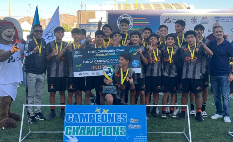  CRM, Leones FC y Fundadores Delicias: Campeones de Copa Cima 2025