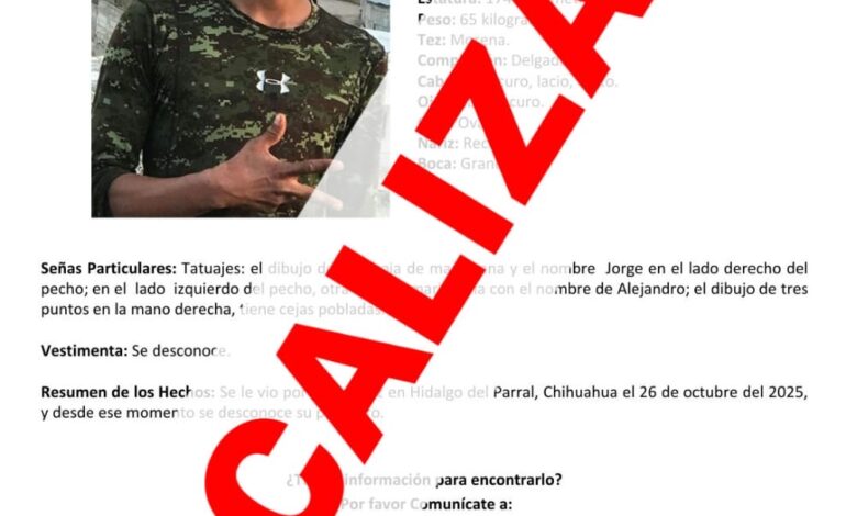  Localiza Fiscalía a joven reportado como ausente en Parral