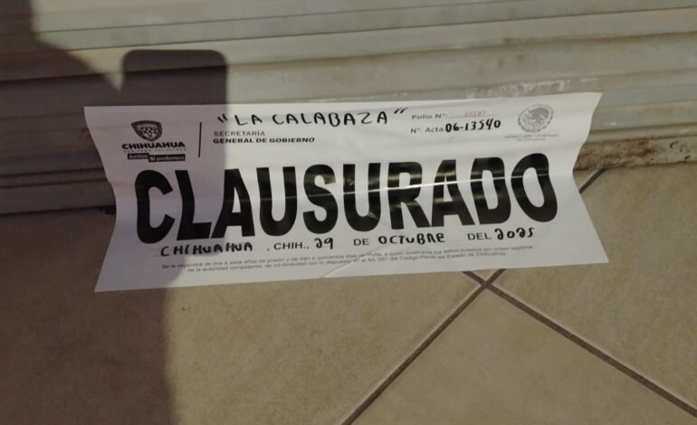  Realiza Gobernación Estatal 287 inspecciones y clausura 11   establecimientos durante la última semana