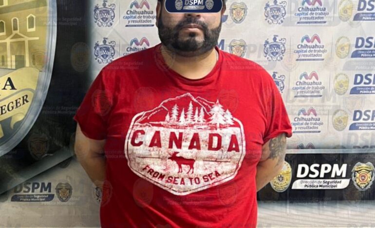  Detienen a hombre en Praderas del León tras asegurarle un arma de fuego y aparente droga