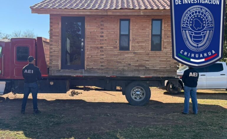  Recuperan cabaña móvil robada tras cateo en Parral