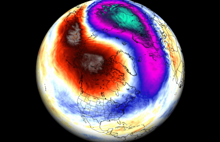  El calentamiento súbito ha empezado ya: algo se mueve en el norte y el vórtice polar está más débil que nunca