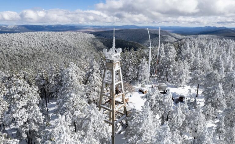  Captan primera nevada del año en Madera