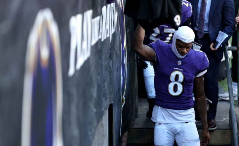  Lamar Jackson supera lesión y jugará el jueves vs Bengals