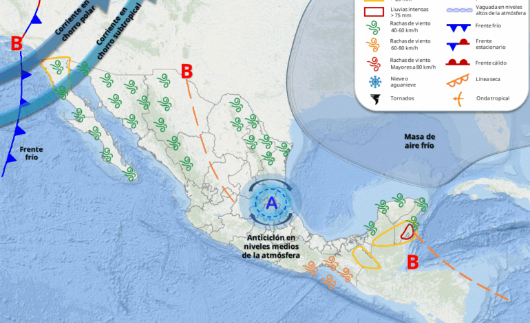  Se aproxima el frente frío 14; prevén viernes templado y sin lluvias
