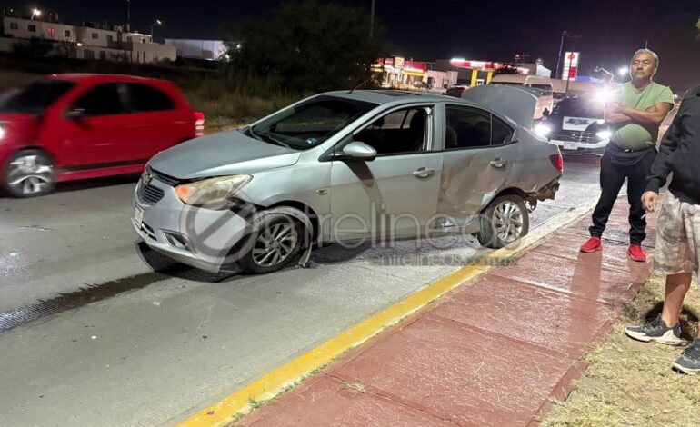  Choque deja un lesionado en Vialidad Sacramento