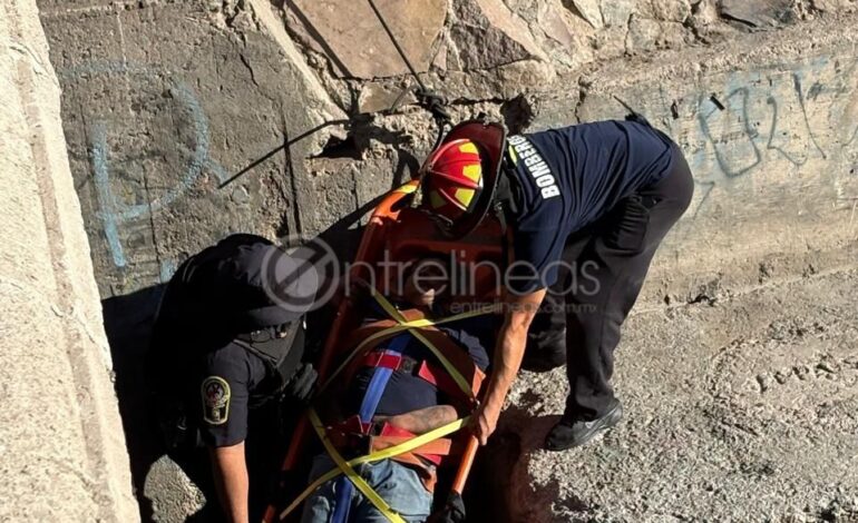  Rescatan a hombre con sobredosis en canal de la colonia Santa Rita