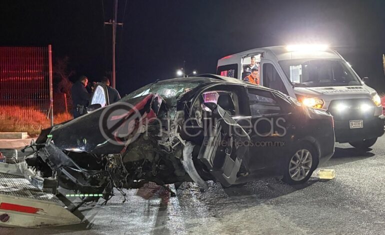  Aparatoso choque en el R. Almada deja un lesionado grave