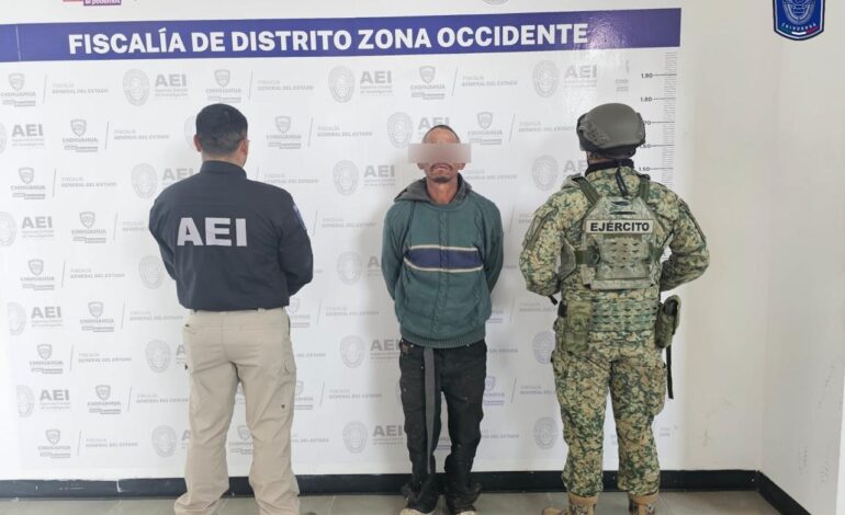  Detienen a hombre en posesión de cristal en la colonia Emiliano Zapata