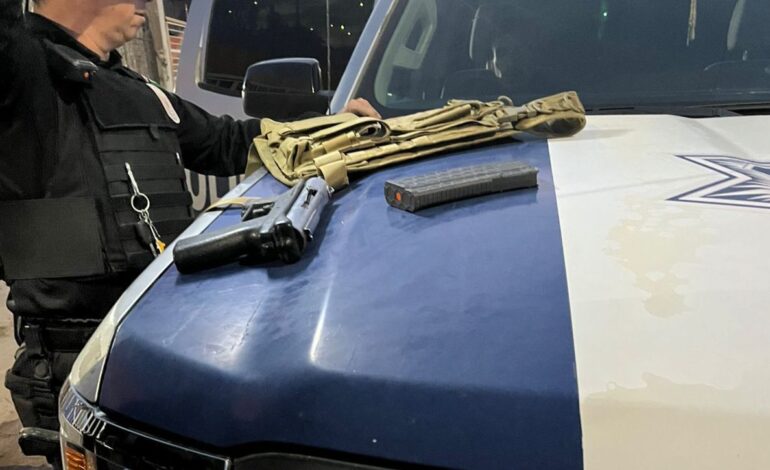  Detienen a hombre armado y con droga; rescatan a menor de 7 años