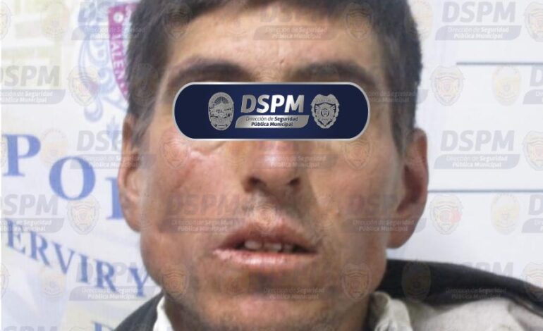  Municipales detienen a probable autor de robo a casa habitación en Villas del Real