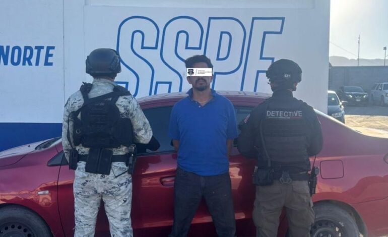  Detienen a presunto responsable de homicidio y robo de vehículo en Juárez