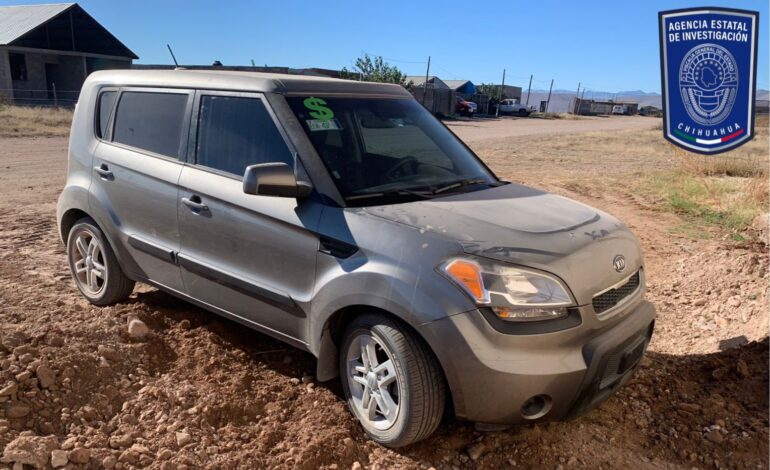  Recupera AEI Noroeste vehículo con reporte de robo