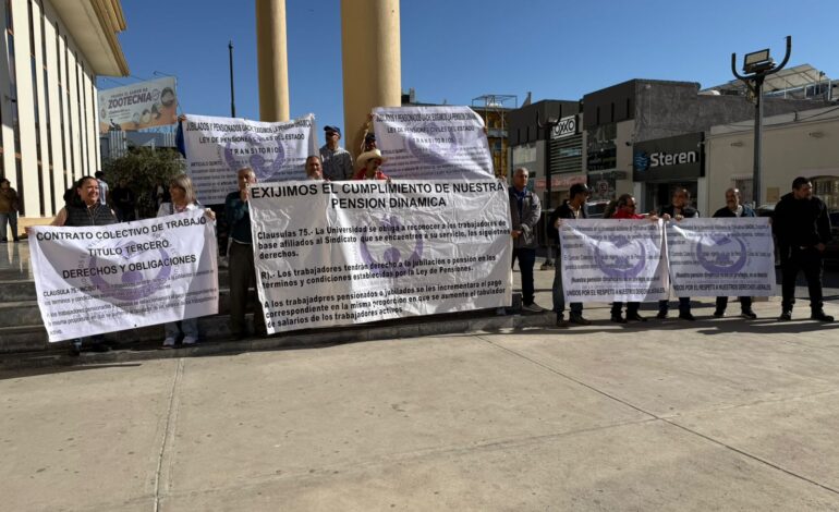  Piden jubilados de la UACH pensión dinámica justa, en proporción a tabuladores de trabajadores activos