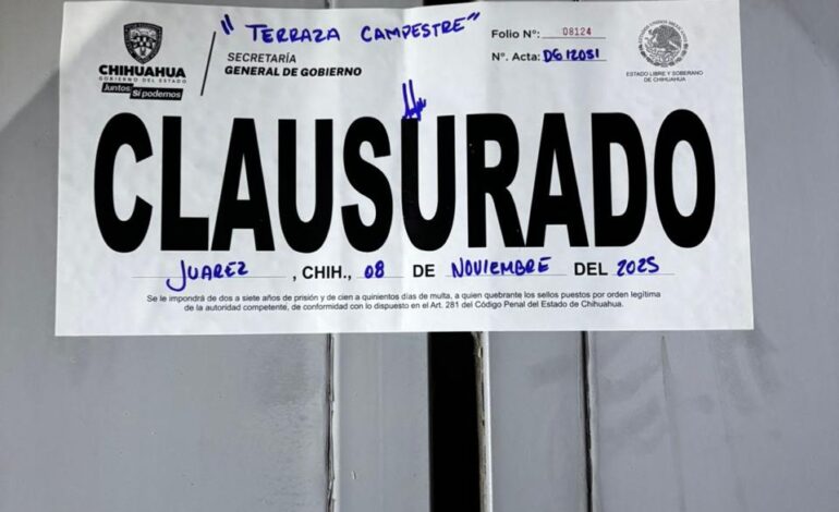  Clausuran 24 establecimientos durante la última semana