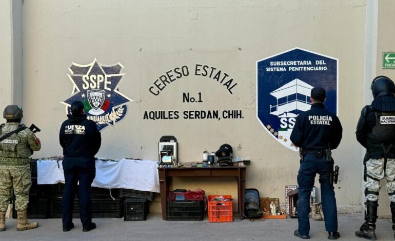  Inspeccionan Cereso de Aquiles, aseguran puntas, navajas y celulares