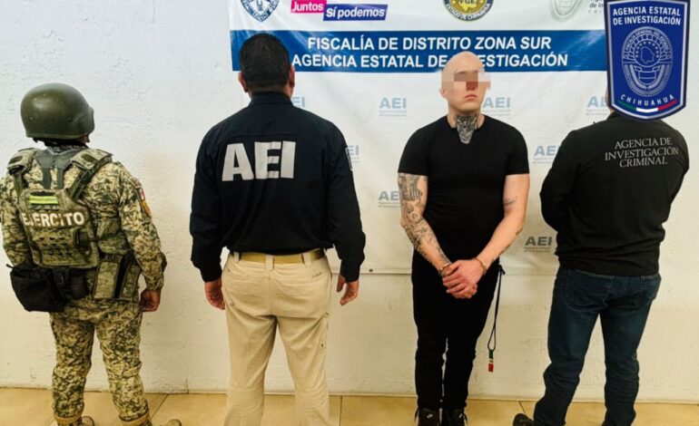  Captura Célula BOI en Parral a sujeto que era buscado por autoridades de Sonora