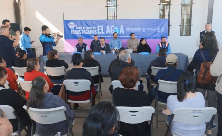  Lanza Estado el programa de descuentos “Todos Pagamos el Agua”