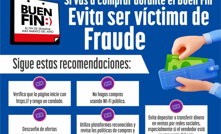  Emite Fiscalía recomendaciones para compras por el Buen Fin
