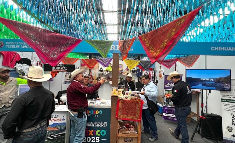  Brilla Chihuahua en el Tianguis Nacional de Pueblos Mágicos en Pachuca