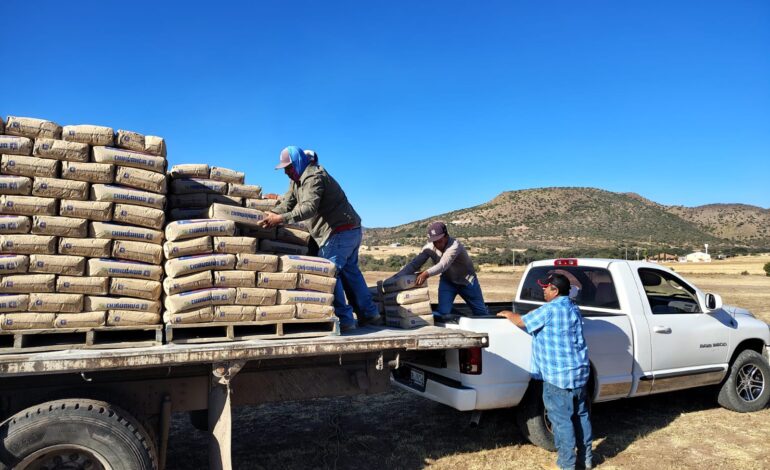  Entrega Coesvi 375 toneladas de cemento a familias chihuahuenses de 6 municipios