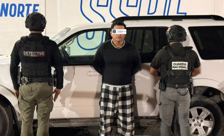  Detienen a presunto responsable vinculado con homicidio en Vistas del Sol