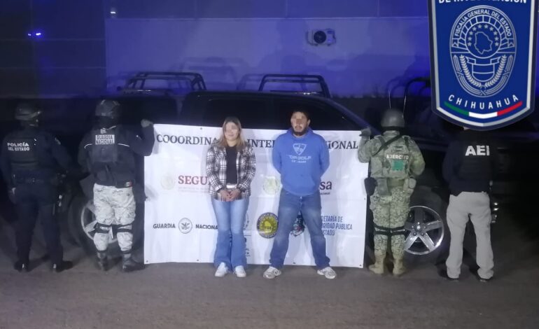  Detiene Célula BOI a pareja por posesión de narcóticos en Parral