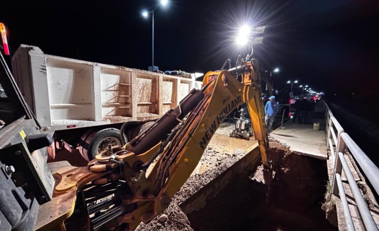  Repara JMAS fallas en tramos de conducción Tabalaopa-Aldama, suspenderán suministro en 60 colonias