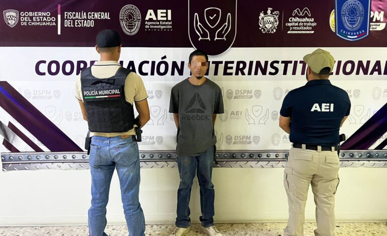  Detiene AEI a hombre en posesión de vehículo robado y droga en la colonia El Mimbre