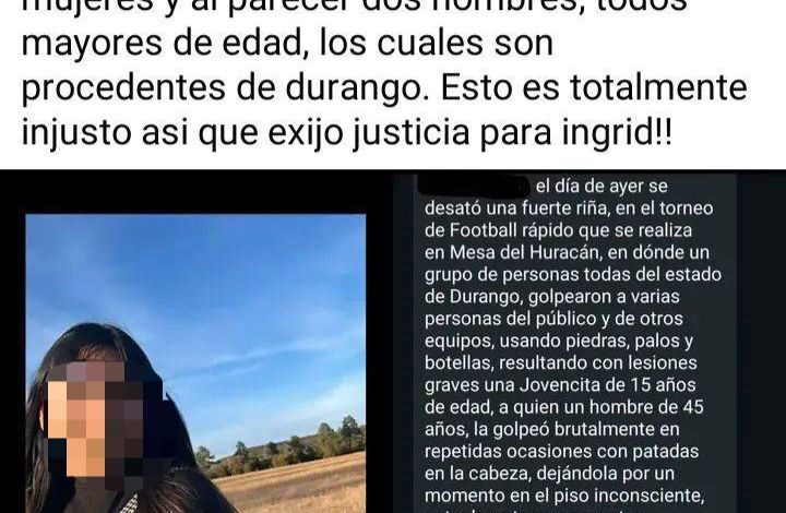  Piden justicia para Ingrid, menor fue golpeada hasta perder la memoria