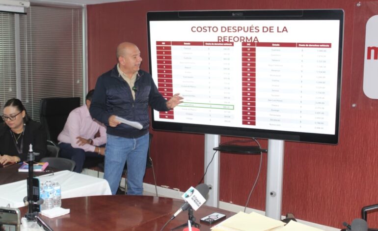  Presenta GPMorena iniciativa para reducir revalidación vehicular a 905 pesos