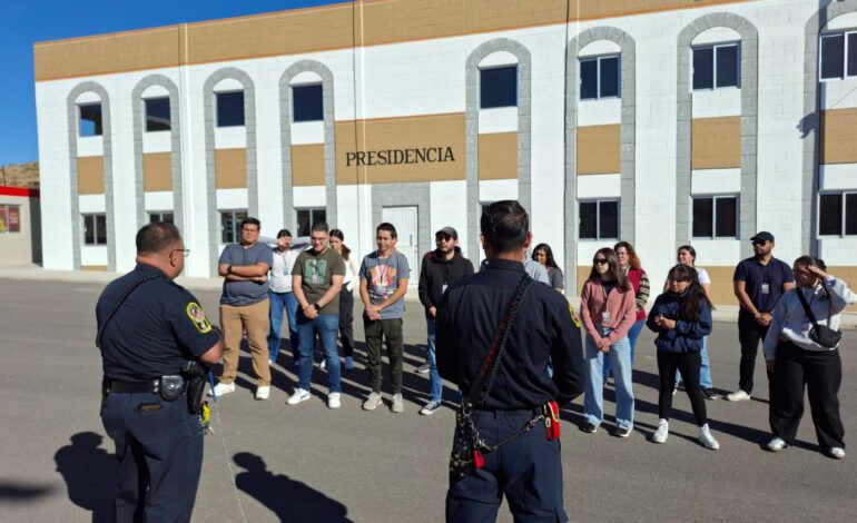  Conocen jóvenes labor de la Policía Municipal con programa “Cadete por un Día”