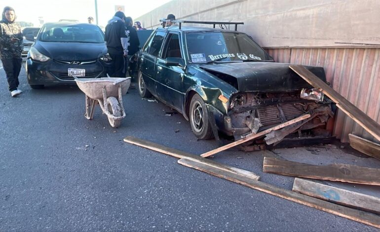  Choque carambola desata caos vial en carretera Aldama